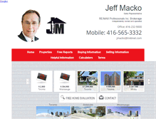 Tablet Screenshot of jeffmacko.com